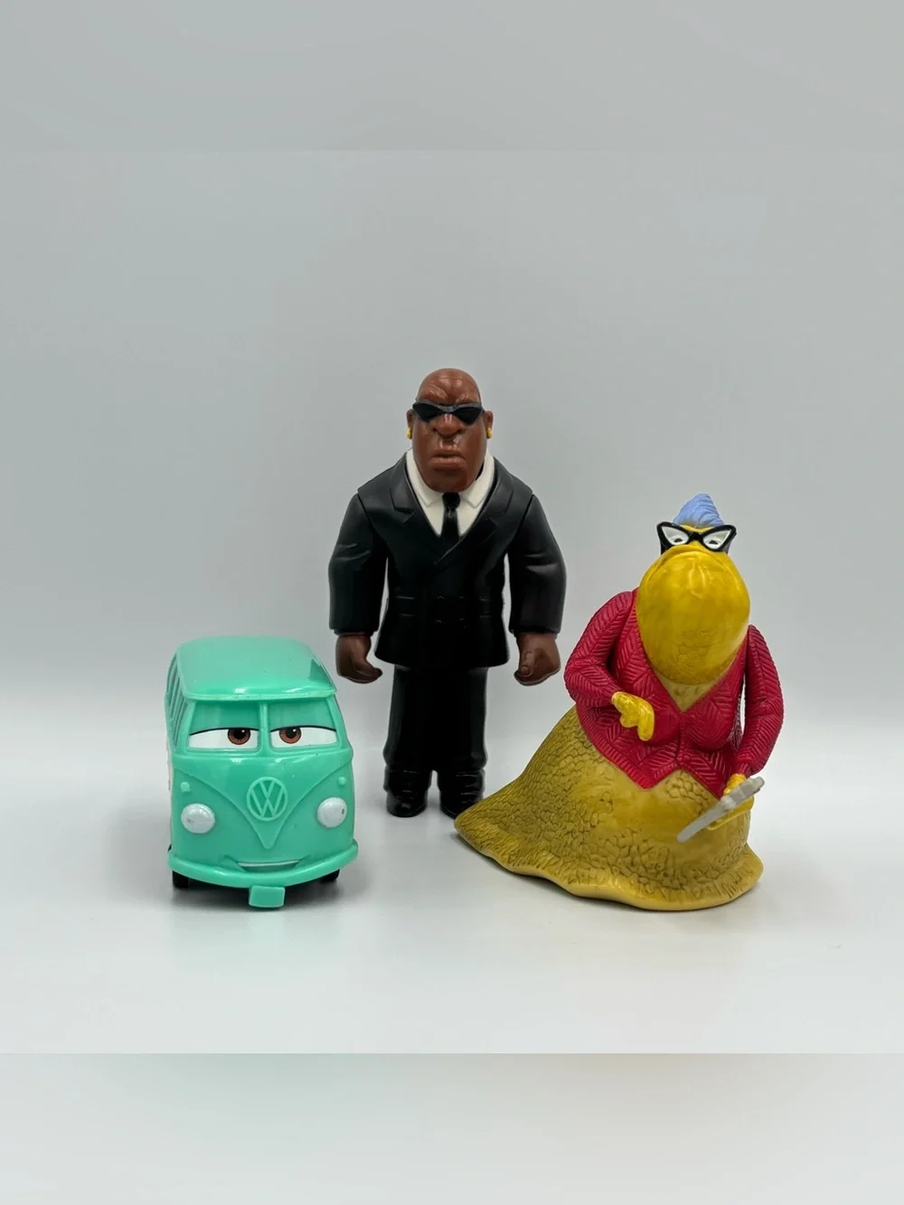Y2K Disney Mcdonalds Toy Lot- Cars Fillmore Stitch Mr Bubbles Monsters Inc Rozz